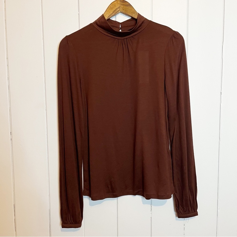 Soaked in Luxury Rum Raisin Corbin Long Sleeve Top. Size XS.